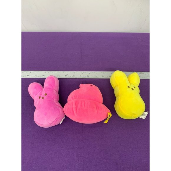 Peeps Easter Candy Toys 6" Plush Lot of 3 Stuffed Animals - Picture 1 of 7